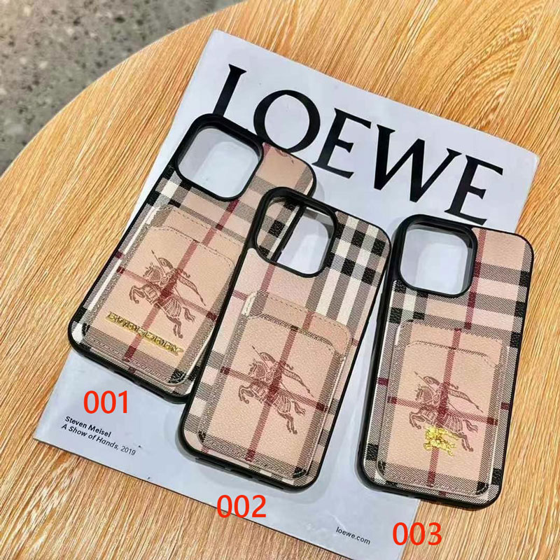burberry iphone16 pro maxケースカード入れ
