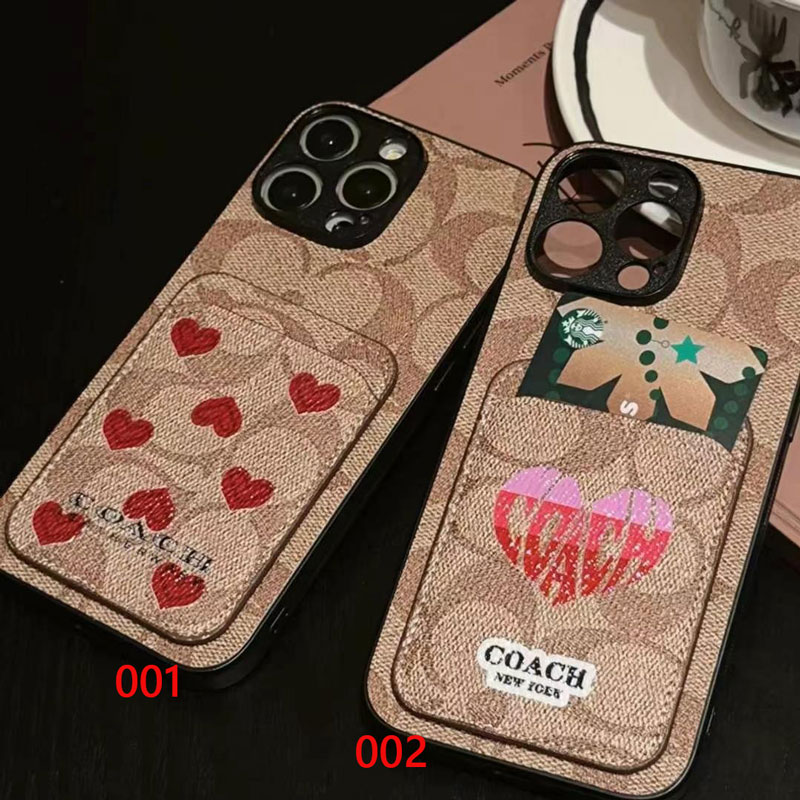 coach iphone16 proケースカード収納