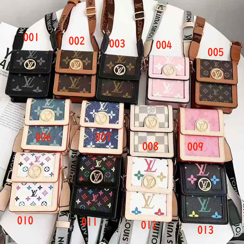 vuitton galaxy z flip7ケースショルダー掛け