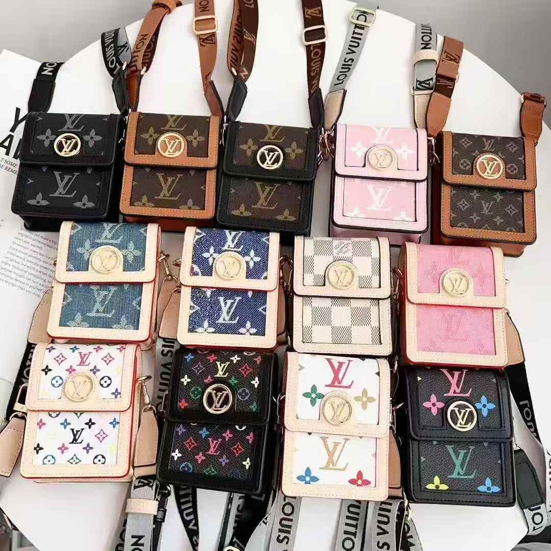 オシャレギャラクシーz flip6ケースルイビトンバッグ型