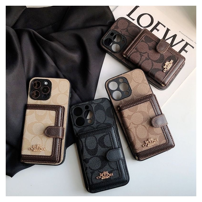 iphone16 proカバーcoachカード入れ