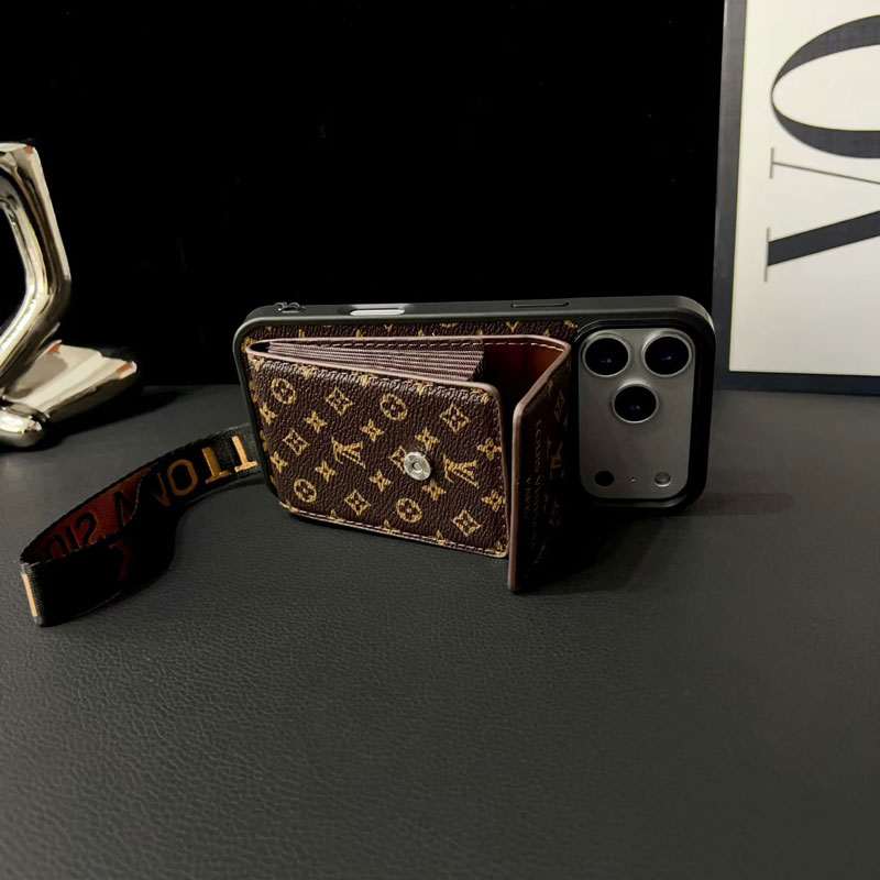 sハンドストラップ付きiphone 15proカバーvuitton