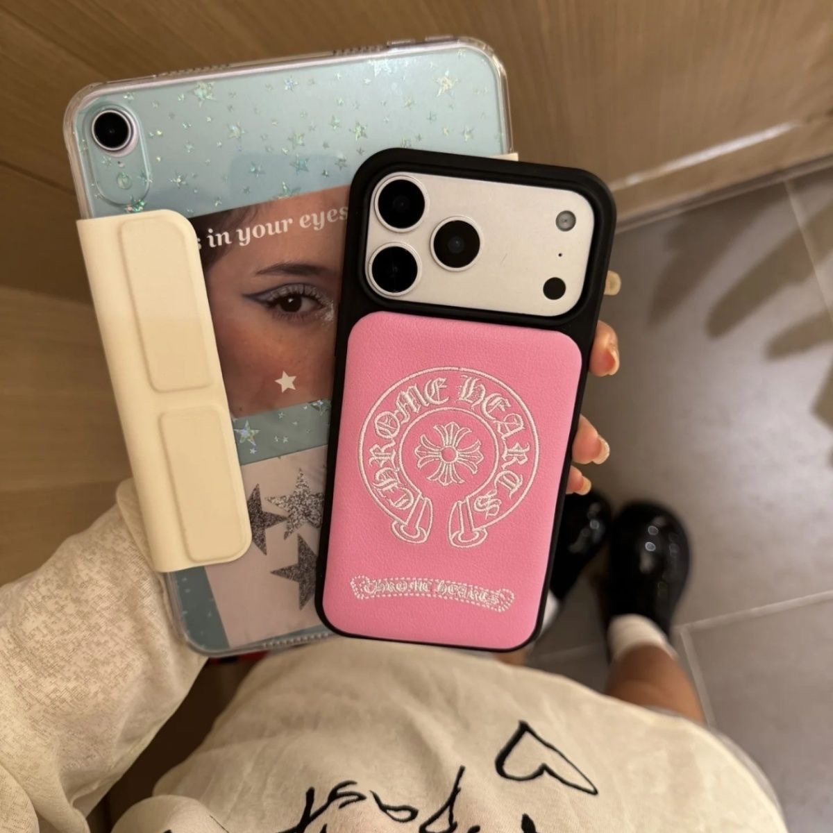 chrome hearts iphone15 proケース