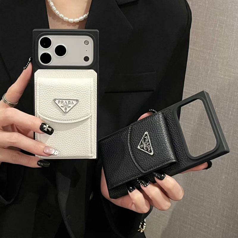 プラダアイフォン16プロケースカード入れ